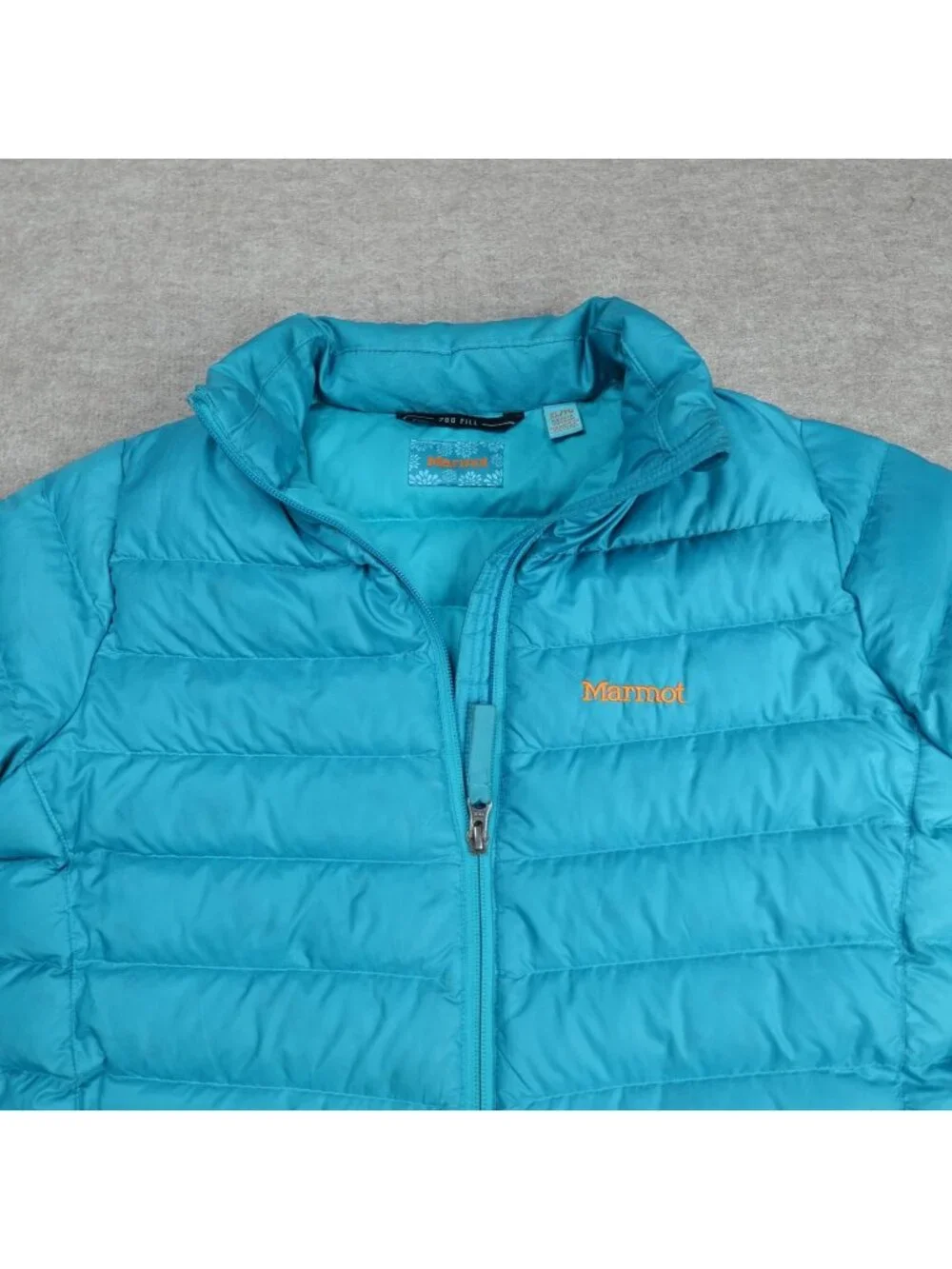Marmot Girls Jacket XL Blue Green 700 Fill Down Puffer Hera XL Packable